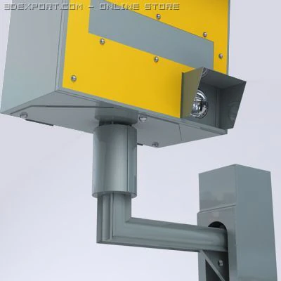 测速相机 3D 模型 .c4d .max .obj .3ds .fbx .stl .blend 