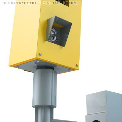 c&acirc;mera de velocidade pequena Modelo 3D .c4d .max .obj .3ds .fbx .stl .blend 