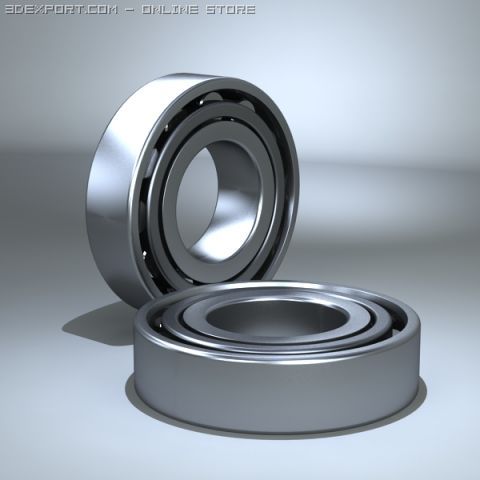 roller bearing small 3D Модель .c4d .max .obj .3ds .fbx .stl .blend 