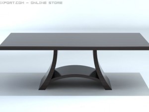 arched contemporary table 3D Model