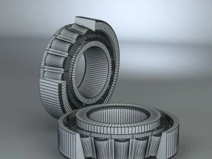 Cole&ccedil;&atilde;o de 4 rolamentos Modelo 3D