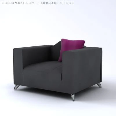 baroque italian chair 3D Model .c4d .max .obj .3ds .fbx .stl .blend 