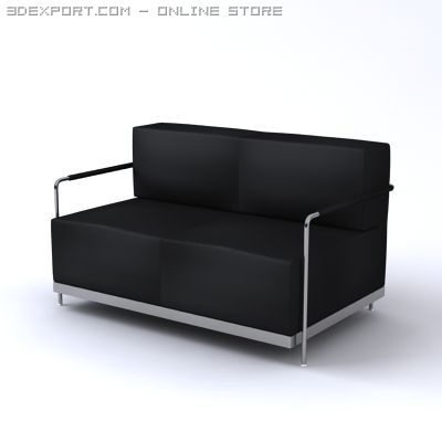 casper two seater sofa 3D 模型 .c4d .max .obj .3ds .fbx .stl .blend 