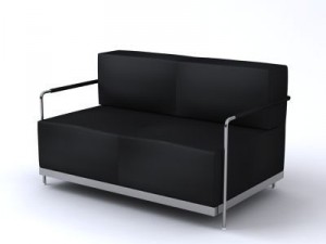 casper two seater sofa Modello 3D
