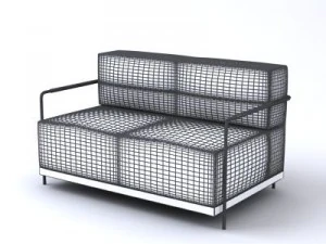 sofa dua dudukan casper Model 3D