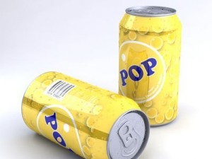 unbranded soda can with multiple flavours 3D Model