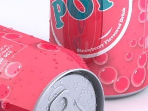 unbranded soda can with multiple flavours Modello 3D