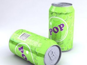 unbranded soda can with multiple flavours Modello 3D
