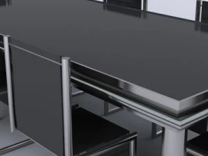 6 piece contemporary dining furniture 3D Model
