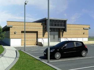 sports pavillion  utility building 3D Model