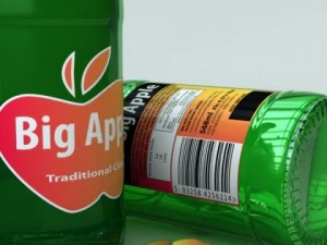 unbranded cider bottle 3D Model
