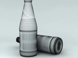 unbranded cider bottle 3D Model