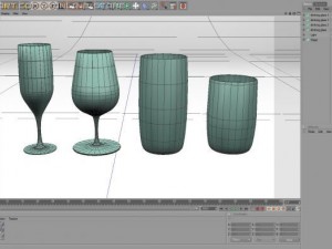 drinking glasses Modelo 3D