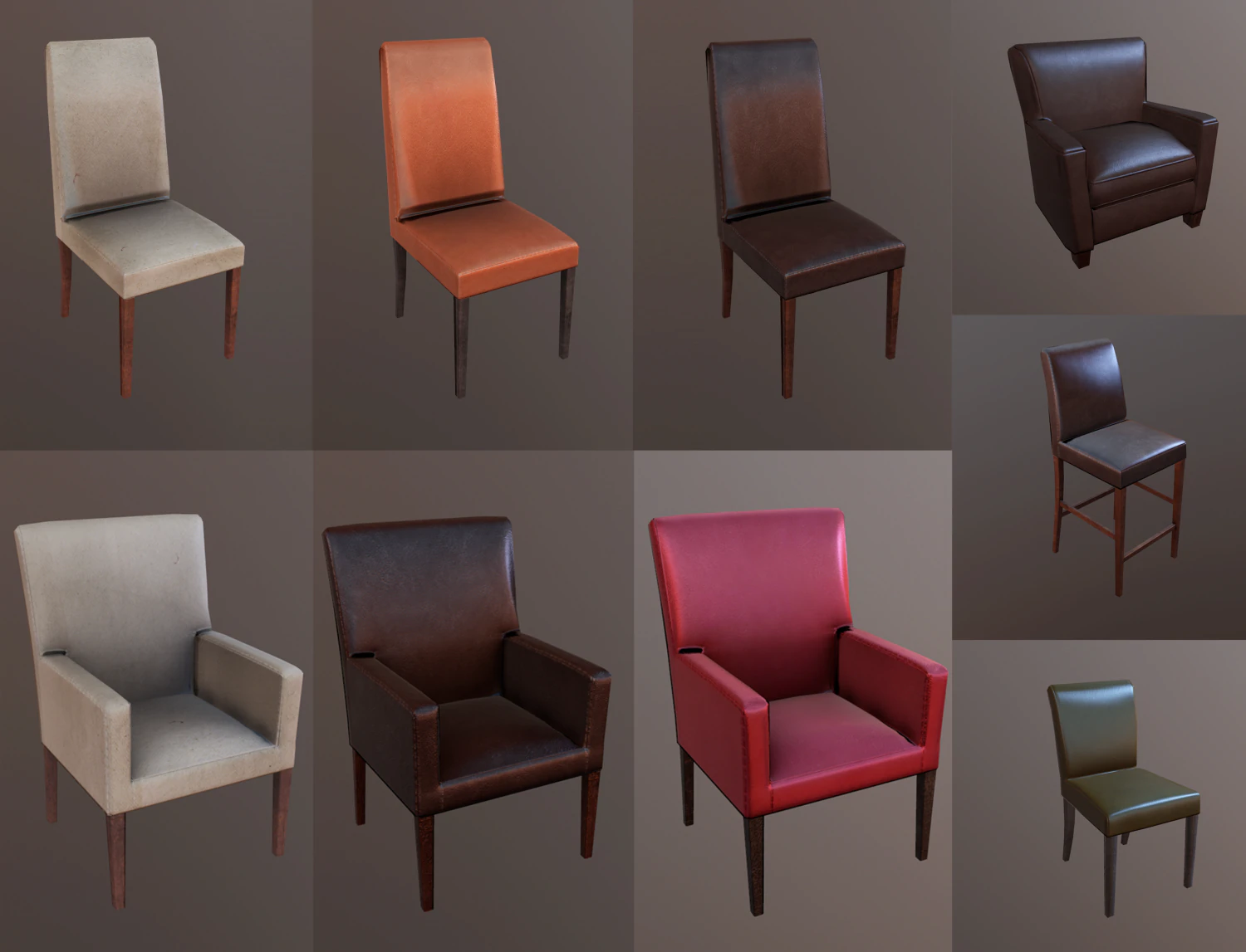 furniture pack 3D Model .c4d .max .obj .3ds .fbx .stl .blend 