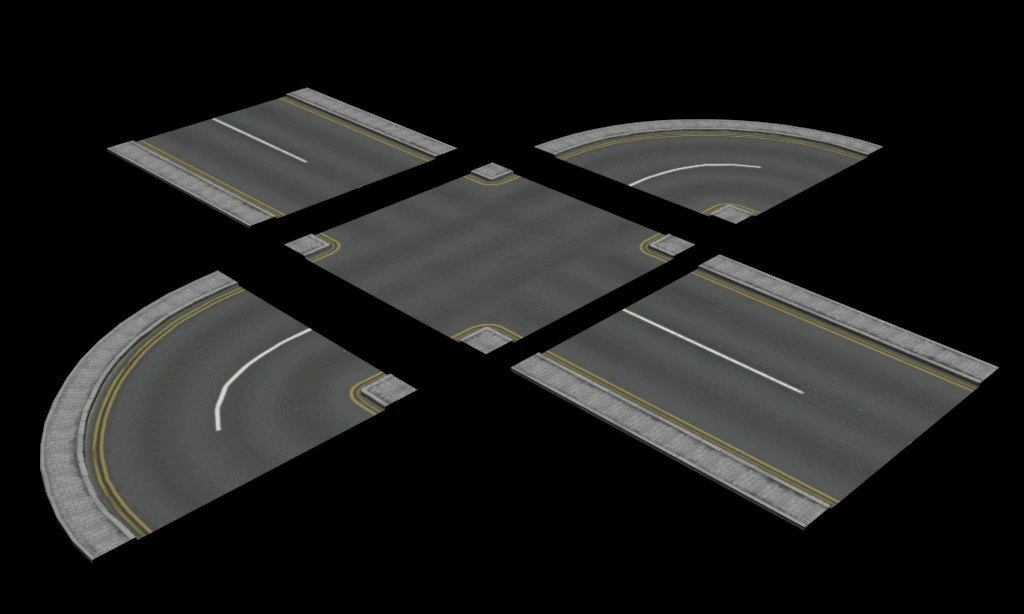 road pack 3D Model .c4d .max .obj .3ds .fbx .stl .blend 