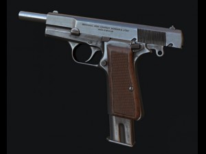 browning hp 3D 模型