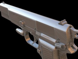 browning hp 3D 模型