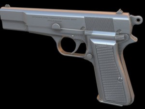 browning hp 3D 模型