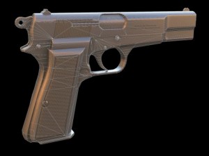 browning hp 3D 模型