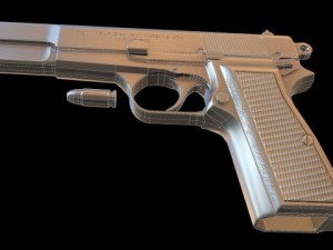 browning hp 3D 模型
