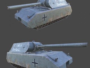 ww2 maus tank Model 3D