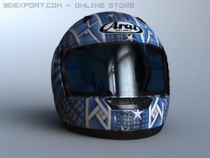 arai astroj helmet Model 3D