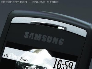 samsung x820 mobile phone Model 3D