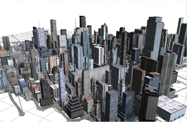 Time square 3D Model .c4d .max .obj .3ds .fbx .stl .blend 