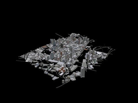 Melbourne city 3D Model