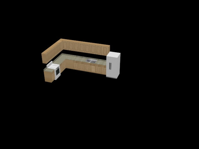 Kitchen1 Modello 3D .c4d .max .obj .3ds .fbx .stl .blend 