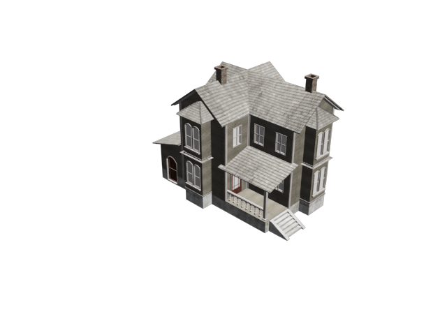 Old home Model 3D .c4d .max .obj .3ds .fbx .stl .blend 