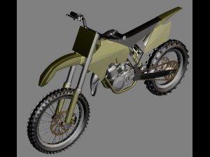 250 dirt bike 3D-Modell