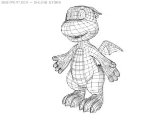 toon dragon 3D 模型