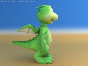 toon dragon 3D 模型