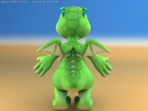 toon dragon 3D 模型
