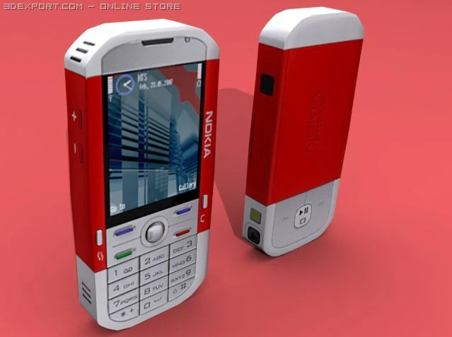 nokia 5700 3D Model .c4d .max .obj .3ds .fbx .stl .blend