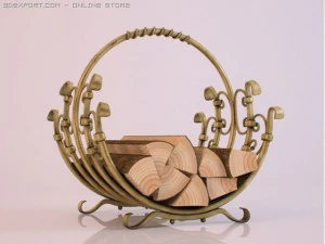 catasta di legna forgiata Modello 3D