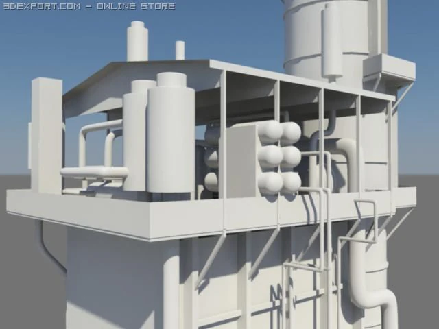 heat generator unit 3D Model .c4d .max .obj .3ds .fbx .stl .blend 