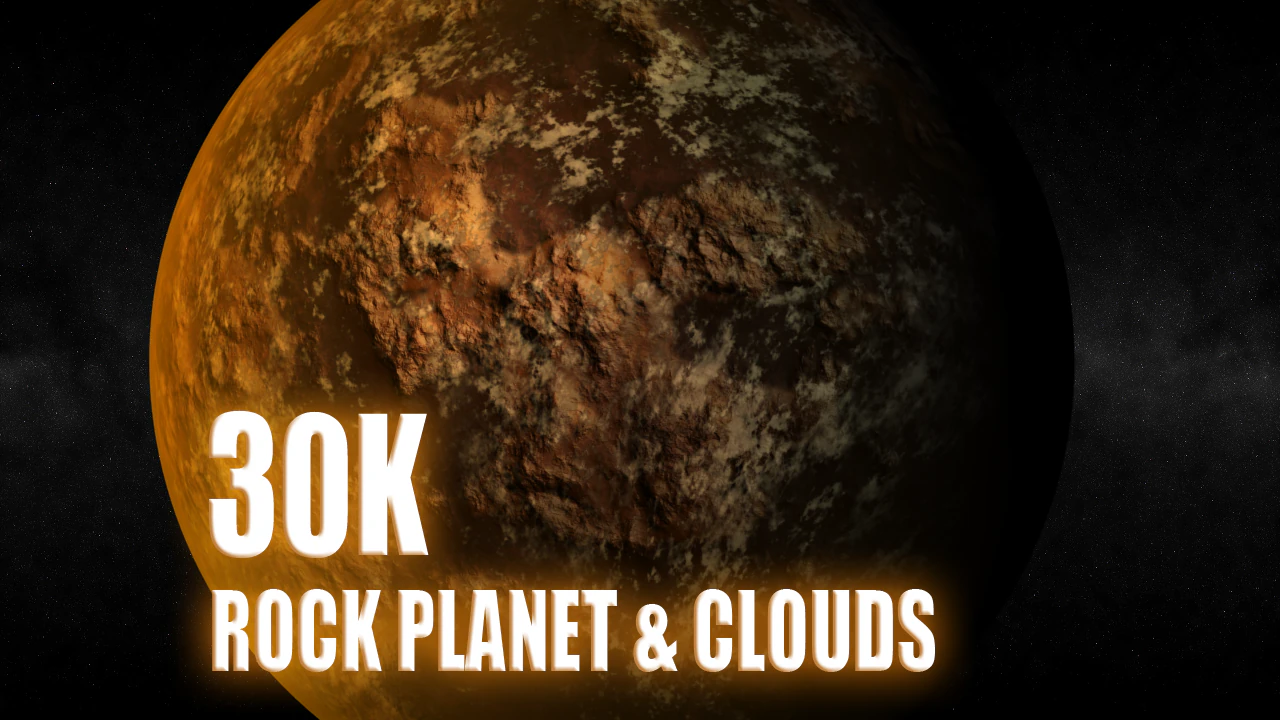 rock planet 30k 3D Model .c4d .max .obj .3ds .fbx .stl .blend 