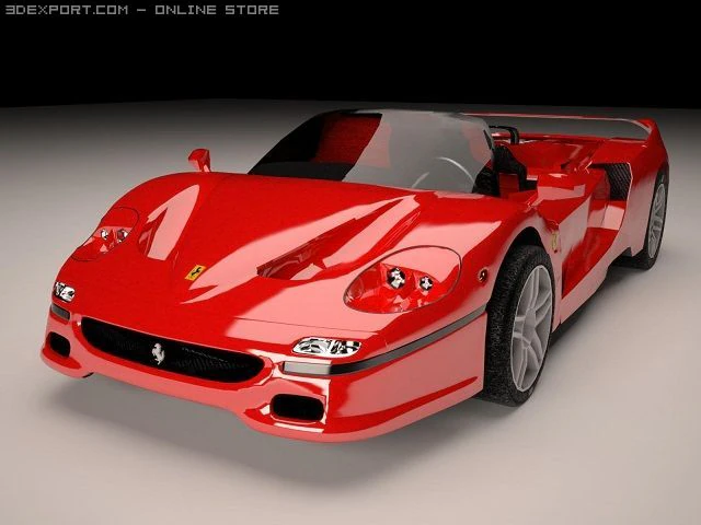ferrari f50 3D Model .c4d .max .obj .3ds .fbx .stl .blend 
