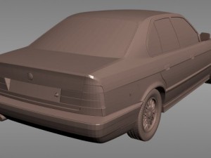 bmw e34 1995 for 3d printer Model do druku 3D