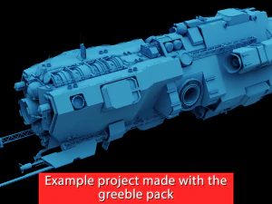 greeble kitbash lowpoly pack 3D Model
