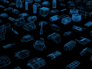 greeble kitbash lowpoly pack 3D Model