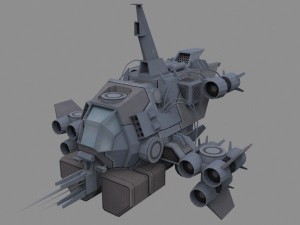 vandal modular ship 3D Model