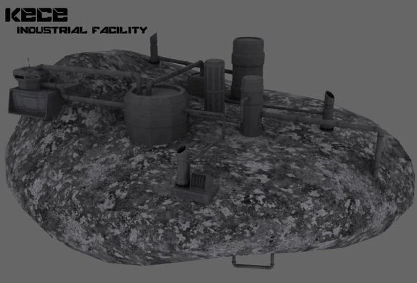 kece asteroid facility 3D Model .c4d .max .obj .3ds .fbx .stl .blend 