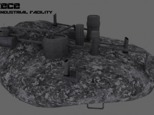 kece asteroid facility 3D Model