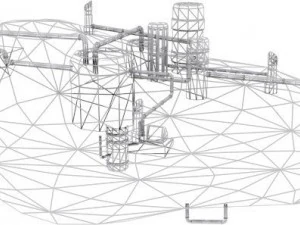 kece asteroid facility 3D Model