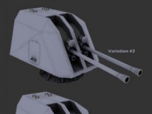 57 mm mk 110 variations 3D Model