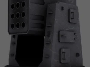 Lanciamissili rim116 Modello 3D