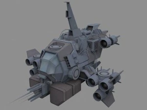 spaceships pack 3D Model